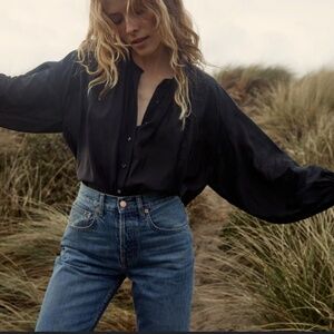 Doen Jane Top in Navy XXS
